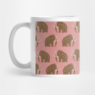 Woolly Mammoth on Dusky Pink Mug